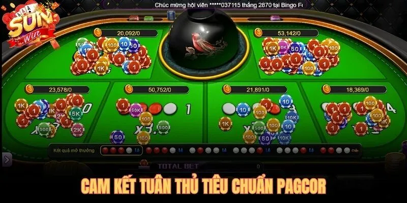 Chứng nhận PAGCOR giám sát liên tục từ cơ quan nhà nước Philippines