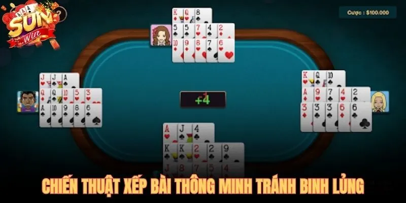 Phân bổ thế mạnh đúng chi cách chơi bài mậu binh tránh lủng