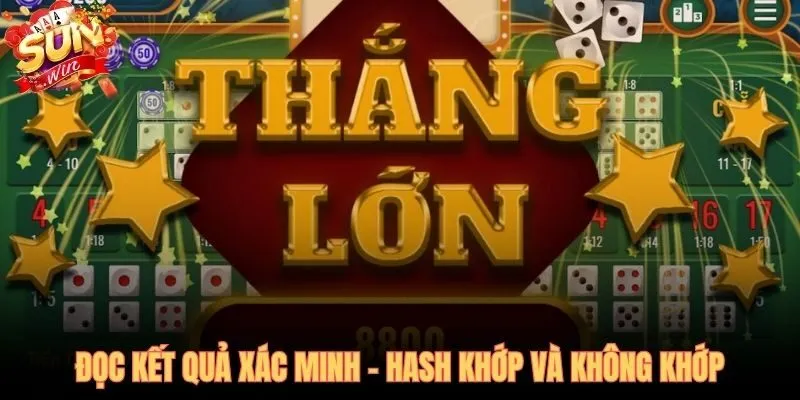 Hash khớp hay không phán quyết nằm hoàn toàn trong tay bạn