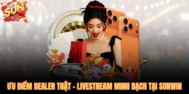 Dealer chuyên nghiệp và livestream HD không giật lag tại live casino SUNWIN