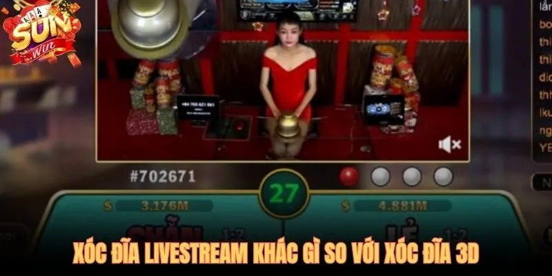 Xóc đĩa livestream so với 3D nguồn kết quả đối lập hoàn toàn